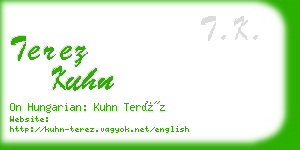 terez kuhn business card